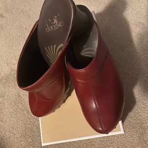 Dansko Mules Slide Clogs Leather Shoes 👠🌹